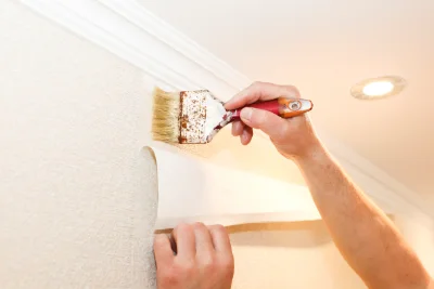 Pose de papier peint à Arganchy — revêtements muraux et toiles de verre